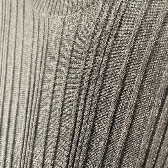 NWT Candie’s Sleeveless Ribbed Sweater Dress sz Small Charcoal Gray A-Line - Picture 3 of 7